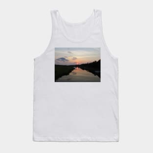 Sunset Over The Marsh Tank Top